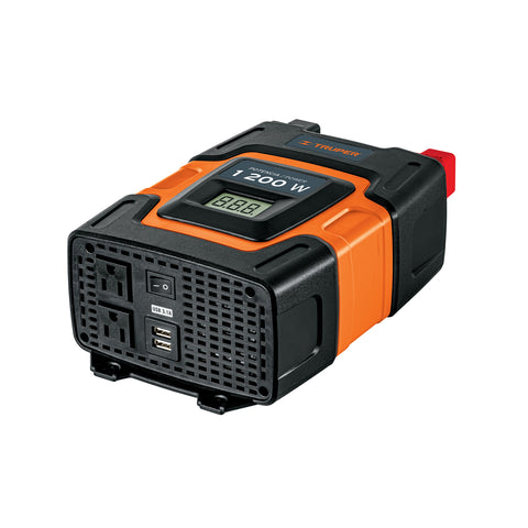 Inversor de corriente de 1200 W con puertos USB, Truper | INCO-1000 | 10491
