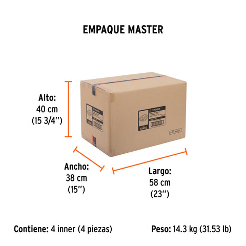 Inversor de corriente de 1500 W con puertos USB, Truper | INCO-1500 | 10492