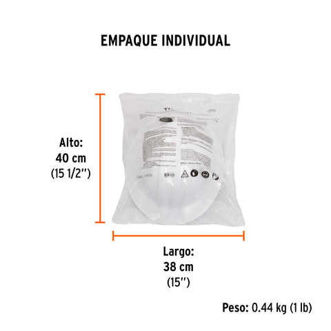 Casco de seguridad ala ancha, blanco, Truper | CAS-BX | 10567