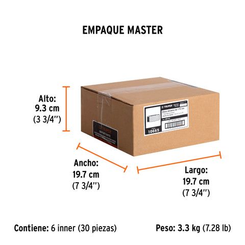 Disco de 7' para corte de metal, tipo 41, Truper | ABT-787 | 10665