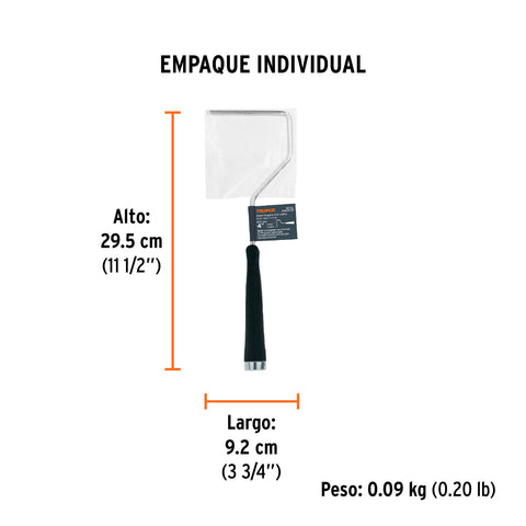 Maneral de 4' para rodillo, TRUPER | MAROD-371 | 10742