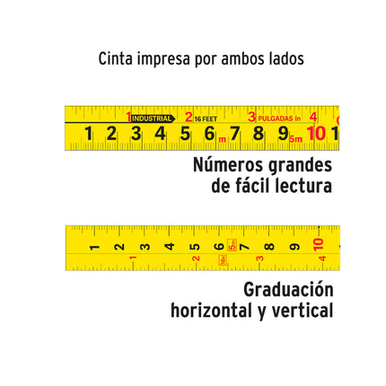Flexómetro Auto-Lock contra impactos 5 m cinta 19 mm, Truper | FA-5M | 10747