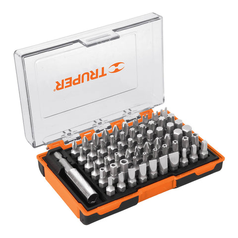 Juego de 61 puntas mixtas largo 1' en estuche plástico | PUN-61 | 10758