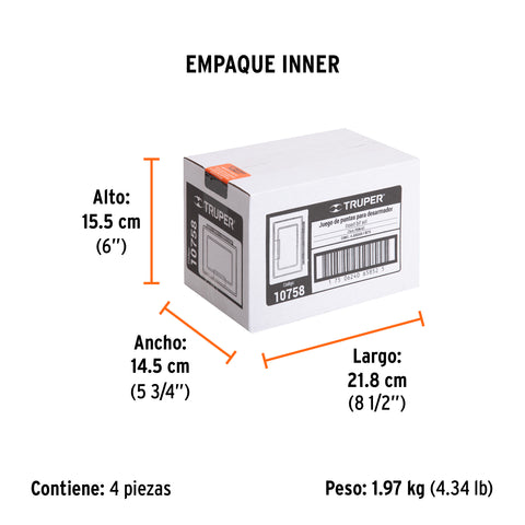Juego de 61 puntas mixtas largo 1' en estuche plástico | PUN-61 | 10758