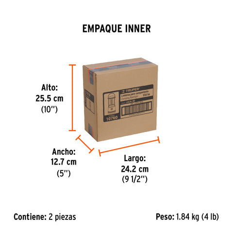 Linterna de LED para campamento, tipo farol, de Pilas 3 D | LACA-3D | 10760