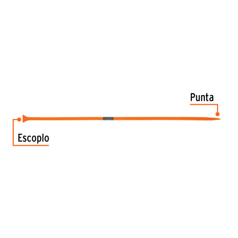 Barreta de punta de 1'x175 cm, escoplo 72 mm,Truper | BAP-175 | 10762