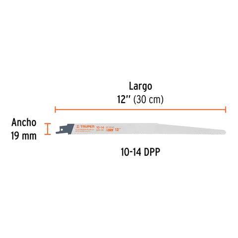Blíster con 2 seguetas sierra sable 12' 10-14DPP uso general | SE-1214G | 10792
