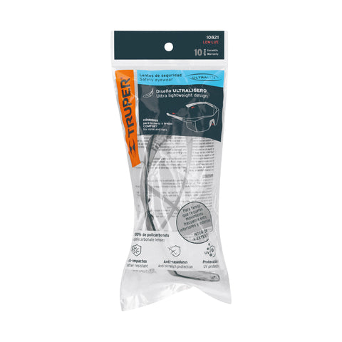 Lentes de seguridad interior-exterior, Truper Ultralite | LEN-LI/E | 10821