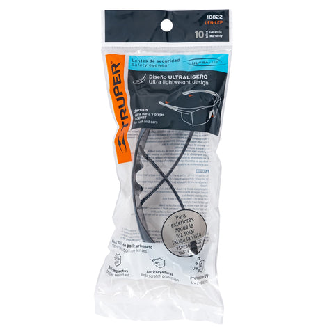 Lentes de seguridad espejo plata, Truper Ultralite | LEN-LEP | 10822