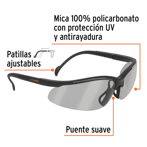 Lentes de seguridad interior-exterior, Truper Vision | LEDE-I/E | 10824