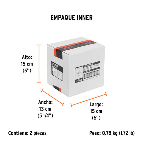 Pistola para retoque LVMP vaso aluminio, 0.5 mm, TRUPER | PIPI-400 | 11098