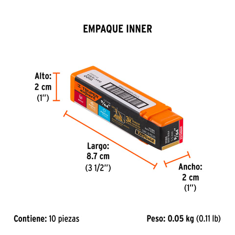 Broca HSS 9/64' Trugold para metal, Truper Expert | BAV-9/64 | 11120
