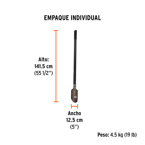 Cavador mangos de acero 45', Truper | CA-36M | 11131