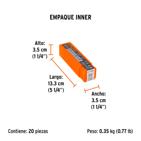 Broca para concreto de 1/4 x 4', Truper | BCT-1/4X4 | 11203