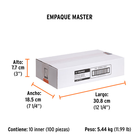 Broca para concreto de 1/4 x 12', Truper | BCT-1/4X12 | 11209