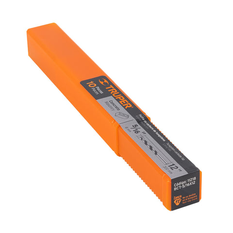 Broca para concreto de 5/16 x 12', Truper | BCT-5/16X12 | 11218
