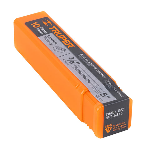 Broca para concreto de 3/8 x 5', Truper | BCT-3/8X5 | 11221