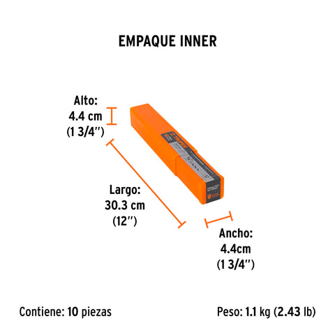 Broca para concreto de 3/8 x 12', Truper | BCT-3/8X12 | 11227