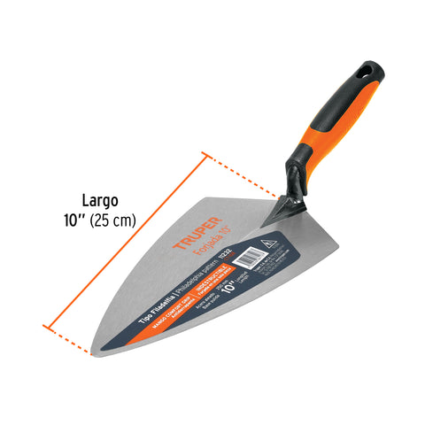 Cuchara para albañil 10' forjada tipo Filadelfia,mgo Comfort | CT-10B | 11232