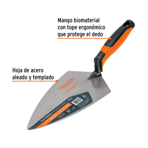 Cuchara para albañil 11' forjada tipo Filadelfia,mgo Comfort | CT-11B | 11234