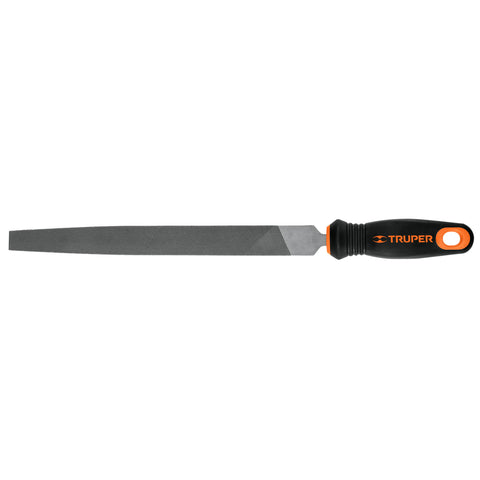 Lima plana bastarda 10' con mango doble inyección, TRUPER | LPB-10T | 11237