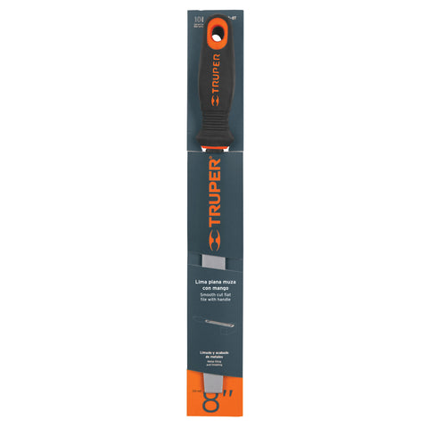 Lima plana muza 8' con mango doble inyección, TRUPER | LPM-8T | 11240