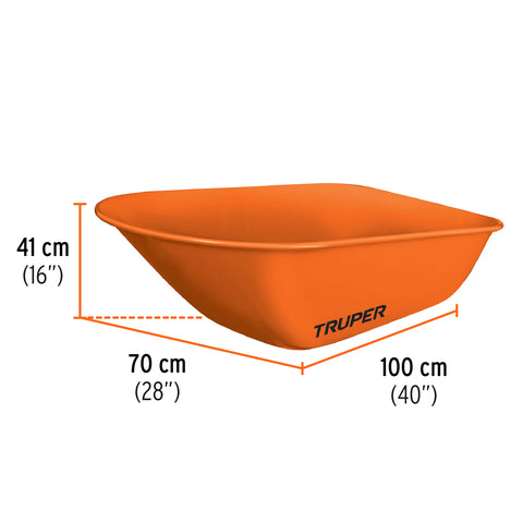 Carretilla 8 ft3 Neumática, bastidor tubular, Truper | CAR-81 | 11249