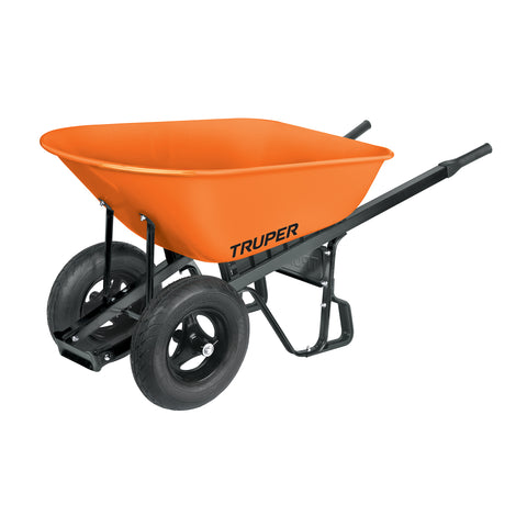 Carretilla 8 ft3 Doble llanta neumática, bastidores acero | CAR-82 | 11250