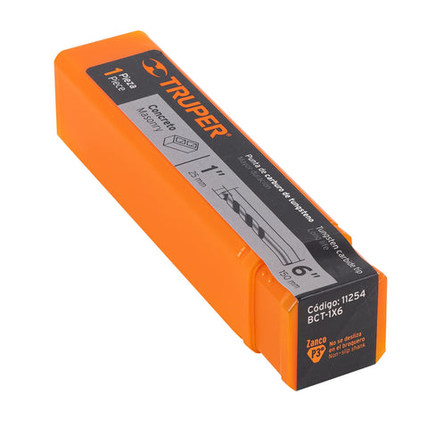 Broca para concreto de 1 x 6', Truper | BCT-1X6 | 11254