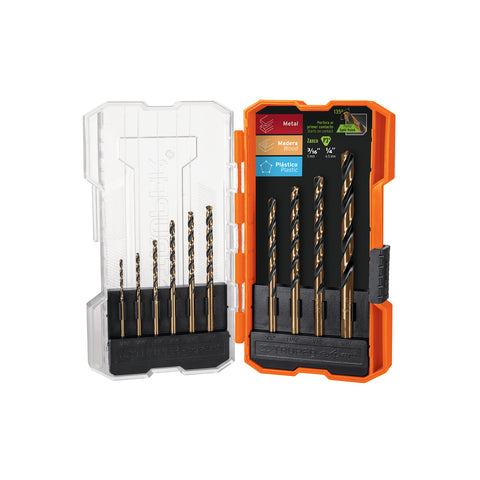 Juego de 10 brocas HSS para metal en estuche, Truper Expert | JBAV-10 | 11399
