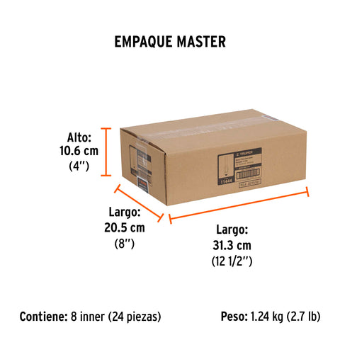 Broca para router, corte recto, 1/2' con balero, Truper | BROU-RB1/2X | 11444