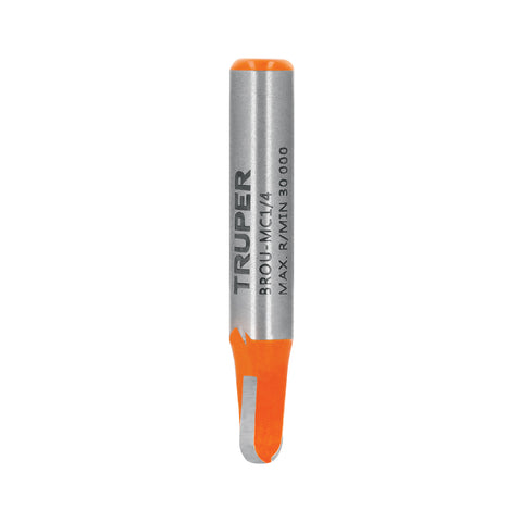 Broca para router, media caña, 1/4', Truper | BROU-MC1/4 | 11460