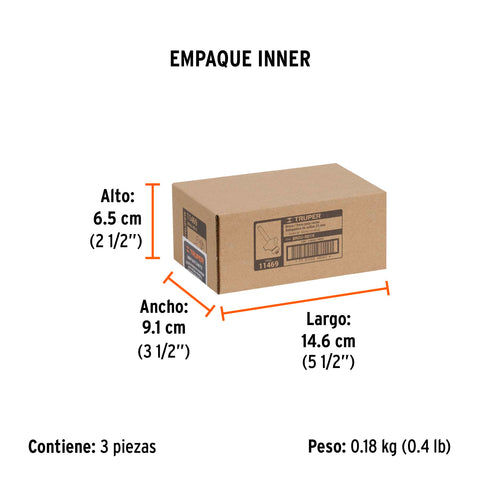 Broca para router, redondeado, 1' con balero, Truper | BROU-RD1X | 11469
