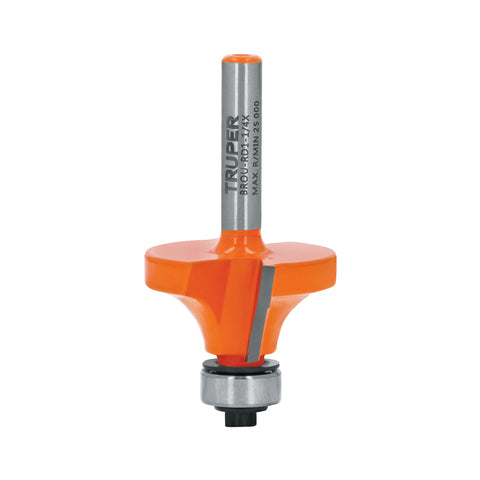 Broca para router, redondeado, 1-1/4' con balero, Truper | BROU-RD1-1/4X | 11470