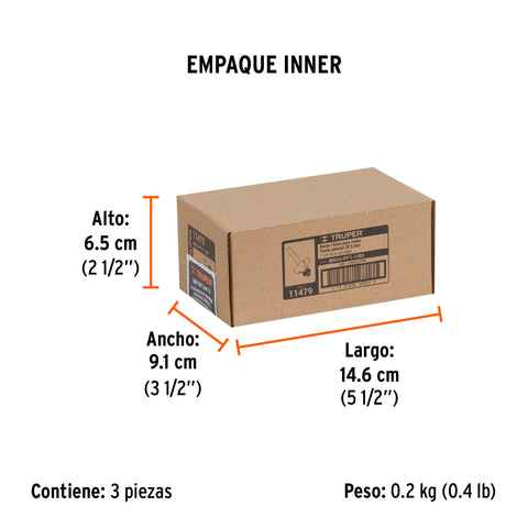 Broca para router, pecho paloma, 1-1/8' con balero, Truper | BROU-PP1-1/8X | 11479