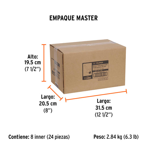 Broca para router, pecho paloma, 1-3/8' con balero, Truper | BROU-PP1-3/8X | 11480