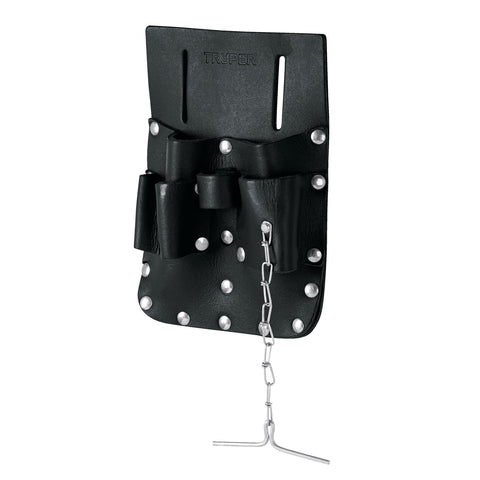 Porta herramientas de cuero con 7 compartimentos, Truper | POHE-7CU | 11515