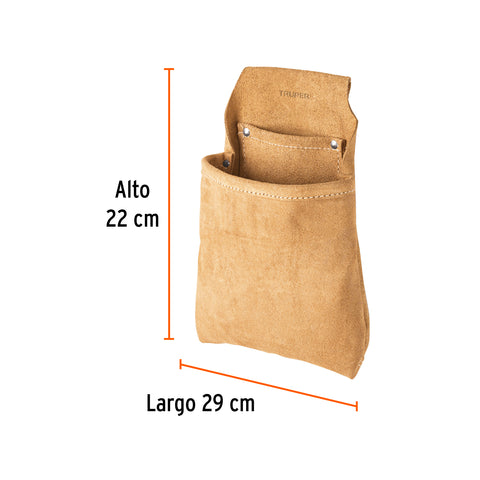 Porta herramientas de clavos con 2 compartimentos, Truper | POHE-CLAC | 11516