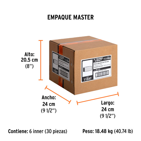 Disco Tipo 27 de 9' x 6.4 mm desbaste de metal, Expert | ABT-223 | 11547