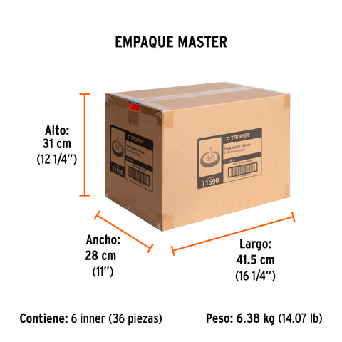 Carda circular 4' alambre grueso para taladro, Truper | CA-4 | 11590