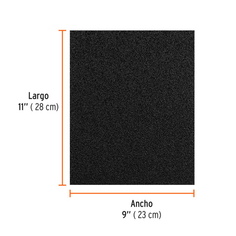 Lija de esmeril negra grano 36 de óxido de aluminio, Truper | LIME-36 | 11600