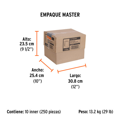 Lija para madera papel cabinet, grano 50, Truper | LIMA-50 | 11608