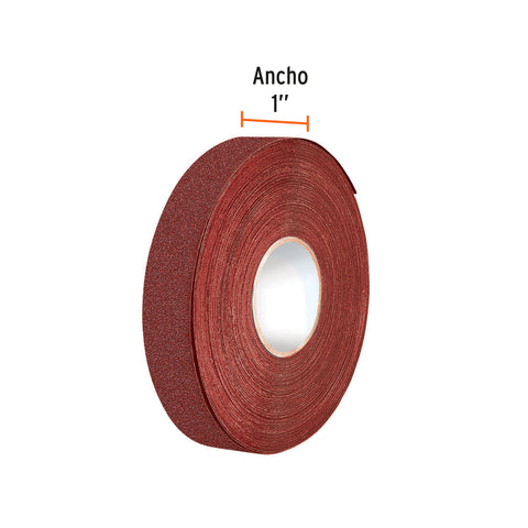 Rollo de 45 m de lija para plomero grano 120 ancho 1' | LIPL-120-1X45 | 11662
