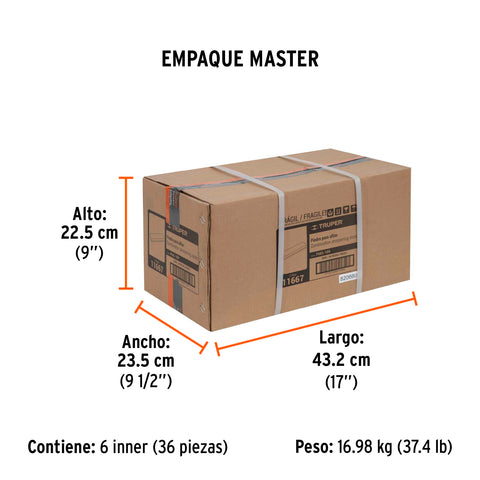 Piedra para asentar 150 mm, doble grano 150 y 240, Truper | PIAS-109 | 11667