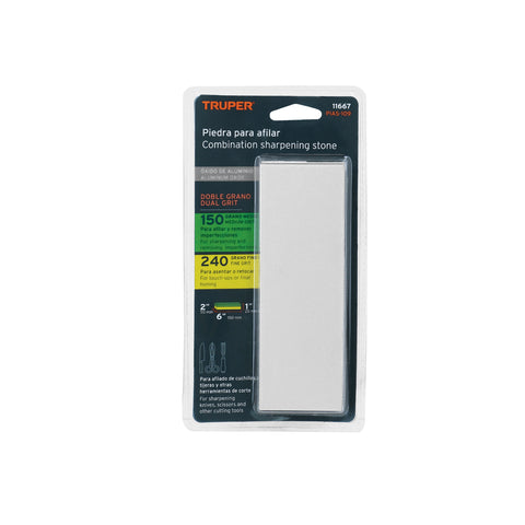 Piedra para asentar 150 mm, doble grano 150 y 240, Truper | PIAS-109 | 11667