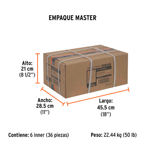 Piedra para asentar 200 mm, doble grano 150 y 240, Truper | PIAS-108 | 11668
