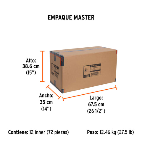 Cinta doble cara de 25 mm x 10 m, Truper | CDC-25100 | 11728