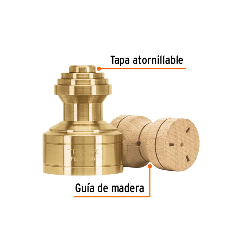 Plomada de latón 16 oz tipo Guatemala, Truper | PLOM-16G | 11822