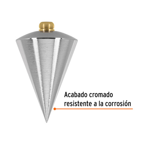 Plomada de acero, 8 oz, Truper | PLOM-8L | 11848