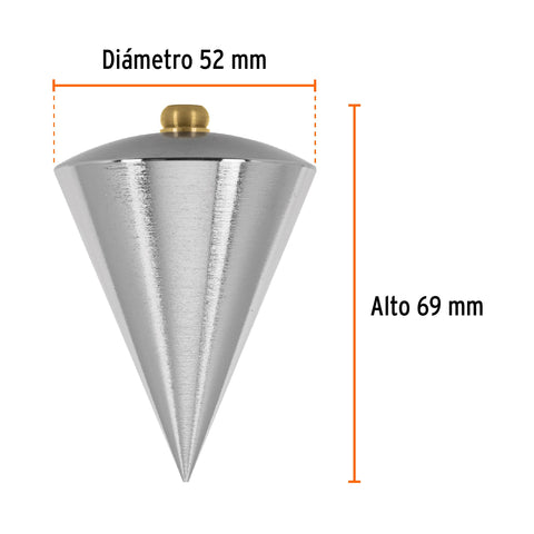 Plomada de acero, 16 oz, Truper | PLOM-16L | 11849